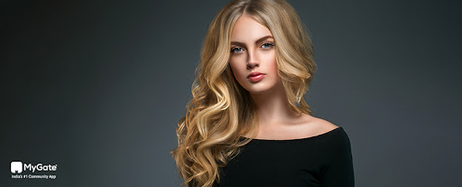 golden Blonde Hair Color for Indian Skin Tones