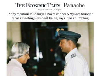 R-day memories: Shaurya Chakra winner & MyGate founder recalls meeting President Kalam, says it was humbling
