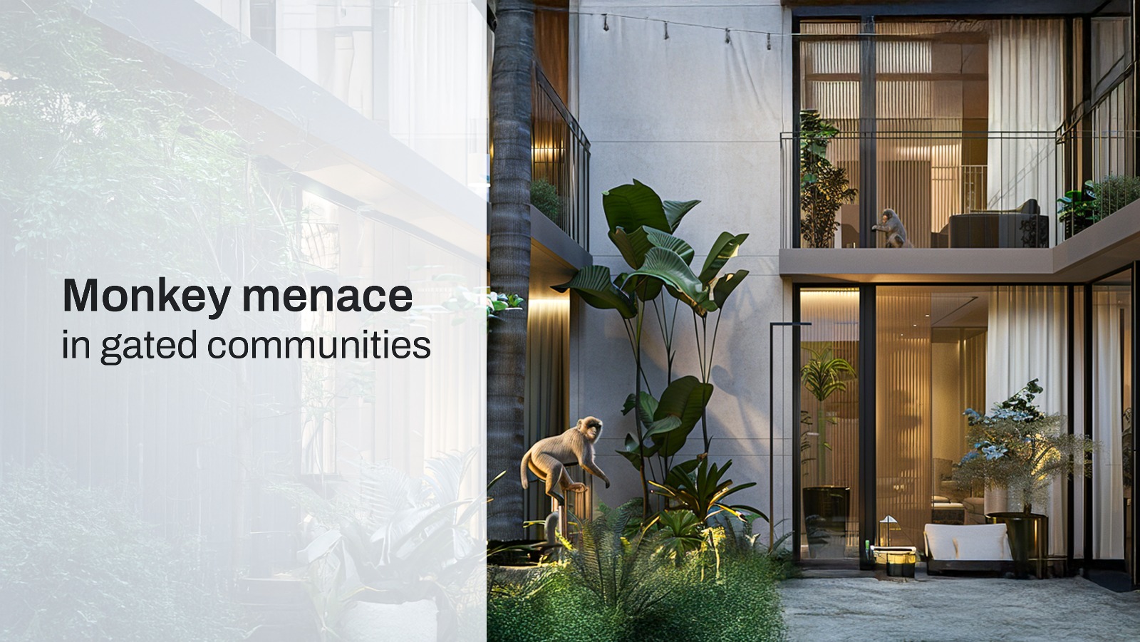 Monkey menace in gated communities